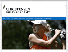 Tablet Screenshot of christensengolf.com